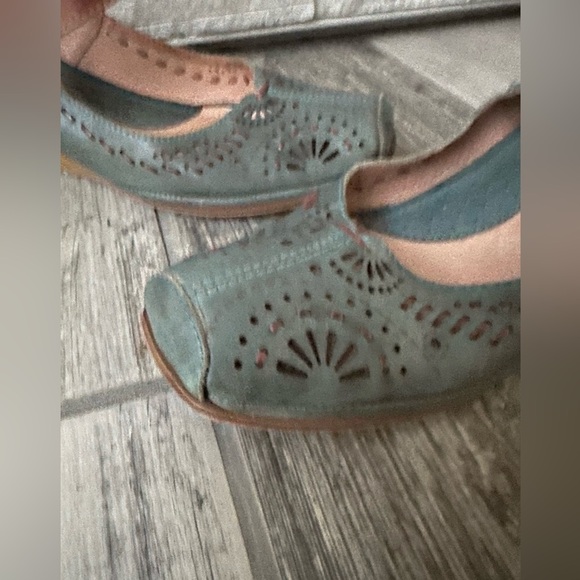 Picolinos Women's Leather Mary Jane Leather Casual Shoes Blue and Brown Size 40 - Picture 5 of 12